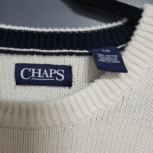 Chaps Men's Cream Sweater - Picture 6 of 6